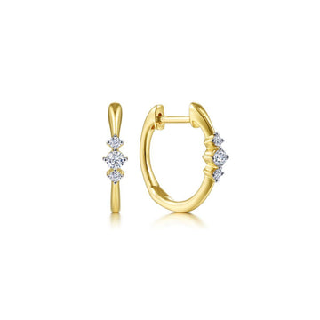 14 KT Huggie Earrings